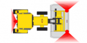 Сплит-система камер переднего и заднего вида для тракторного подвеса